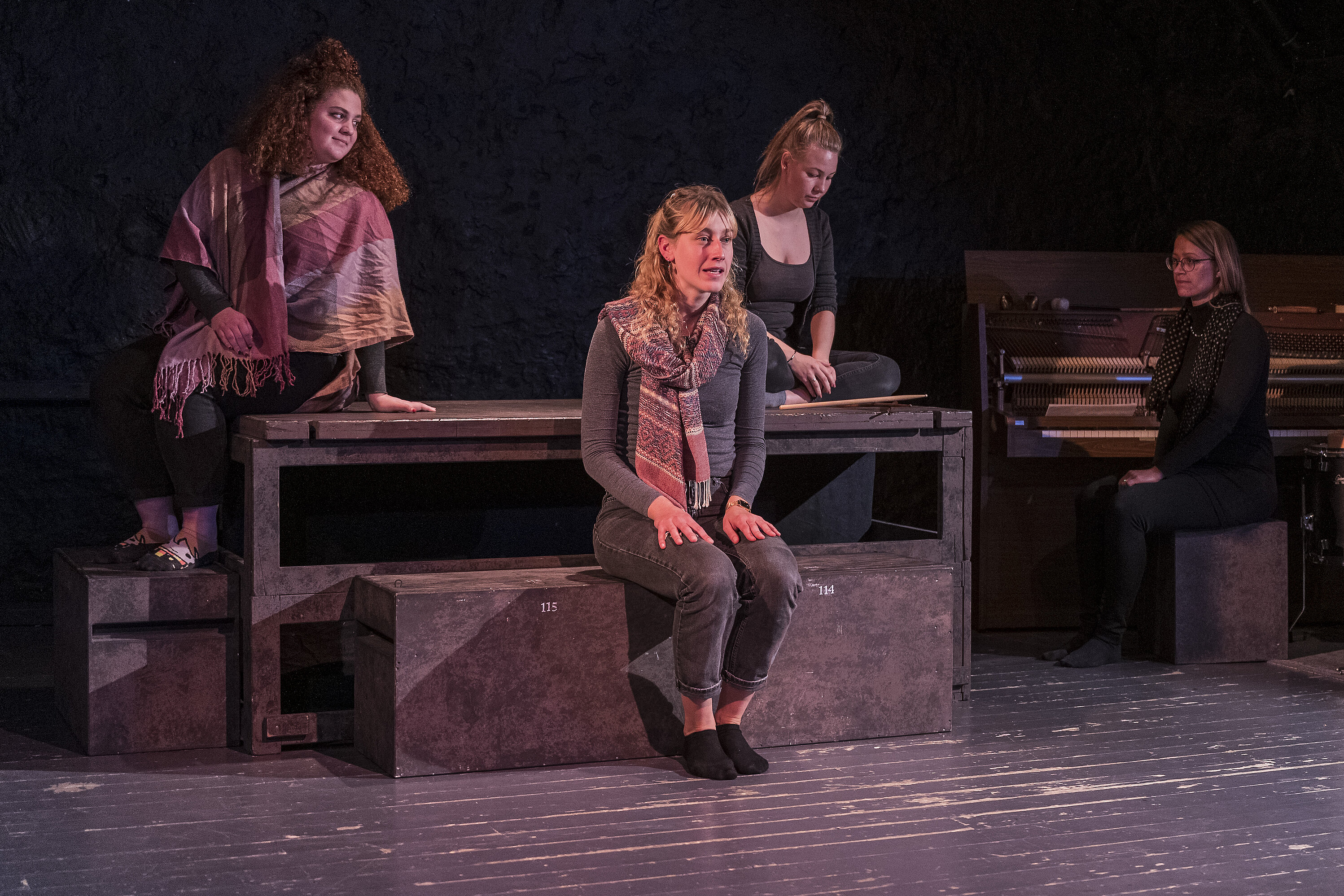 Die Studierenden in Aktion