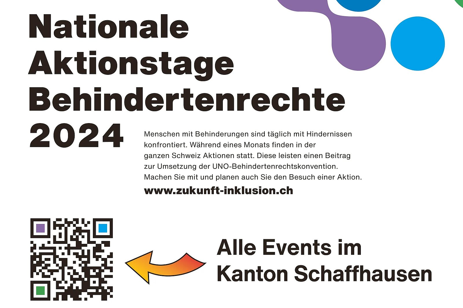 Inklusion (er)leben: Die PHSH gestaltet im Kanton Schaffhausen die Aktionstage Behindertenrechte mit.