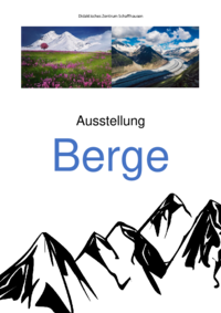 Literaturverzeichnis zur Ausstellung Berge